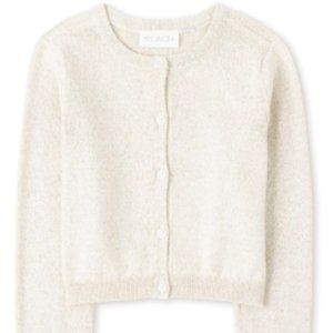 NWT Childrens Place Girls Metallic Cardigan